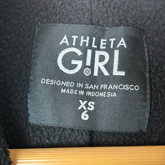 Athleta girls black down puffer winter jacket size XS 6 - Picture 5 of 6